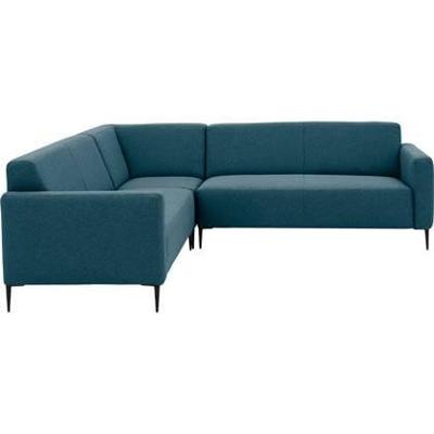 Goossens Bank Key West blauw, stof, 2,5-zits, modern design