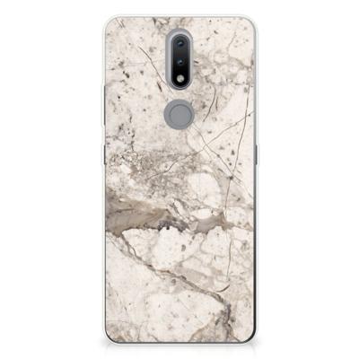 Nokia 2.4 | TPU | Siliconen hoesje | Marmer Beige
