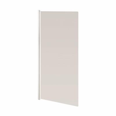 GO by Van Marcke Megalo badwand 750x1300mm 1delig profielen wit 4mm omkeerbaar helder veilgheidsglas 114429 GO by Van Marcke Megalo badwand 750x1300mm 1delig profielen wit 4mm omkeerbaar helder veilgheidsglas 114429