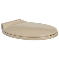 VidaXL Toiletbril soft-close ovaal beige - thumbnail