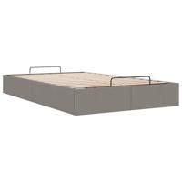 Bedframe zonder matras 120x200 cm stof taupe - thumbnail