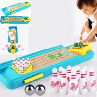 Kinderen mini bureaublad Bowling speelgoed set Multicolor indoor onderwijs bordspel - thumbnail