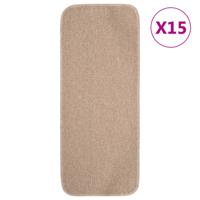 VidaXL Trapmatten 15 st anti-slip rechthoekig 60x25 cm beige - thumbnail