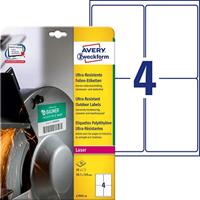 Avery L7915-10 weerbestendige etiketten ft 99,1 x 139 mm (b x h), 40 etiketten, wit - thumbnail