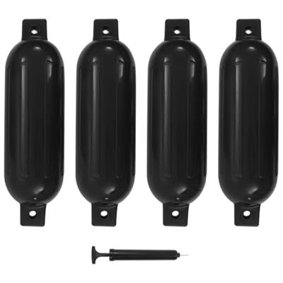 VidaXL Bootstootkussens 4 st 51x14 cm pvc zwart