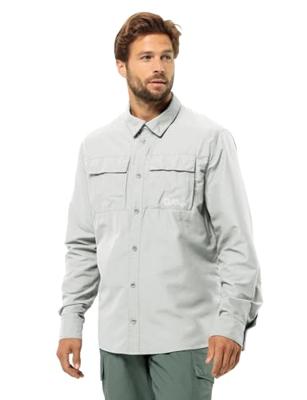Jack wolfskin Barrier L/S Shirt Heren Cool Grey XL Jack wolfskin Barrier L/S Shirt Heren Cool Grey XL