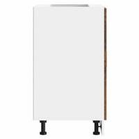 Keuken onderkast "Porto" bewerkt hout gerookt eikenkleurig - thumbnail