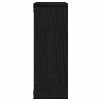 Wandplank 45x16x45 cm spaanplaat zwart eikenkleurig - thumbnail