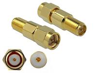 DeLOCK 89991 coaxstekker SMA, RP-SMA, vrouwelijke connector/vrouwelijke connector, 0-3000 MHz, 50 - thumbnail
