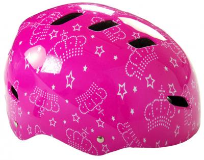 Volare Fietshelm skatehelm roze koningin