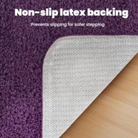 Antislip Badmat Paars 50 x 80 cm PP - thumbnail