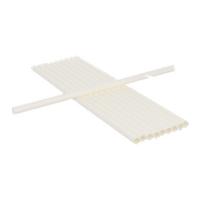 Papieren - Rietjes Wit 230x8mm - 500 stuks - thumbnail