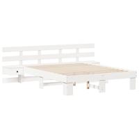 Bedframe met lade Wit Hout - thumbnail