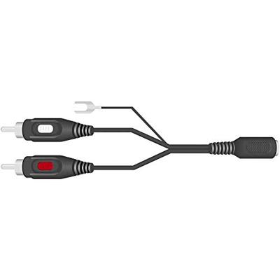 SpeaKa Professional SP-7869832 Cinch / DIN-aansluiting Audio Y-adapter [1x DIN-bus 5-polig - 2x Cinch-stekker] Zwart