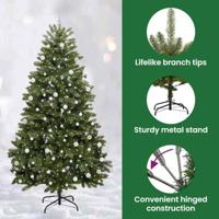 VidaXL Kunstkerstboom met 300 led groen 270 cm pvc en metaal - thumbnail