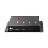 LINDY 443492 USB 3.2 Gen 1-hub 4 poorten Zwart - thumbnail