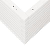 Plantenbak 50x50x45,5 cm massief grenenhout wit - thumbnail