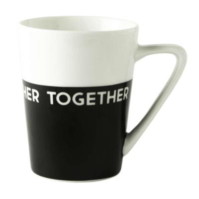 Dutch Rose mok together wit/zwart