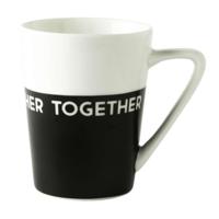 Dutch Rose mok together wit/zwart - thumbnail