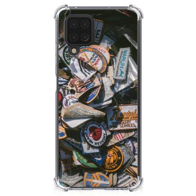 Samsung Galaxy A12 Anti-shock Hoesje met foto Badges Samsung Galaxy A12 Anti-shock Hoesje met foto Badges