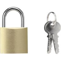 Sygonix SY-5044454 Hangslot 32 mm Deels gelijksluitend Messing Sleutelslot - thumbnail