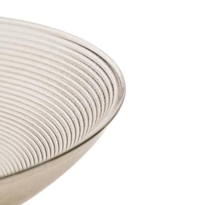 Schaal op voet glas smokey Schaal op voet glas smokey