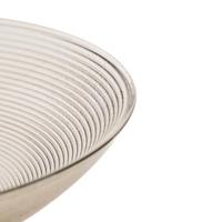 Schaal op voet glas smokey - thumbnail