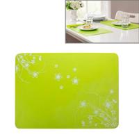 40x30cm anti-skidding silicone warmte-isolatie mat voor voedsel schotel/drank/oven/Kid tabel (groen) - thumbnail