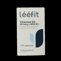 Leefit Vitamine D3 20mcg 100 Softgels - thumbnail