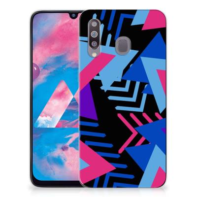 Samsung Galaxy M30 TPU Hoesje Funky Triangle Samsung Galaxy M30 TPU Hoesje Funky Triangle
