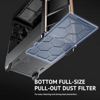 Antec FLUX Midi-tower PC-behuizing Zwart, Hout - thumbnail