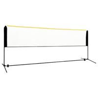 VidaXL Badmintonnet verstelbaar 400x103x94-158 cm metaal - thumbnail