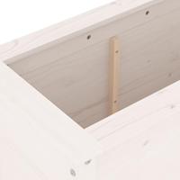 VidaXL Plantenbak 82,5x40x78 cm massief grenenhout wit - thumbnail