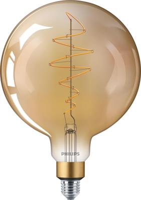 Philips LED filament Globe 6,5-40W E27 G200 Gold Vintage - LED3832
