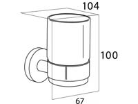 Tiger Bekerhouder Boston Enkel RVS - thumbnail