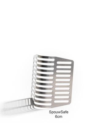 Spouwsafe achtervoegrooster rvs 6cm