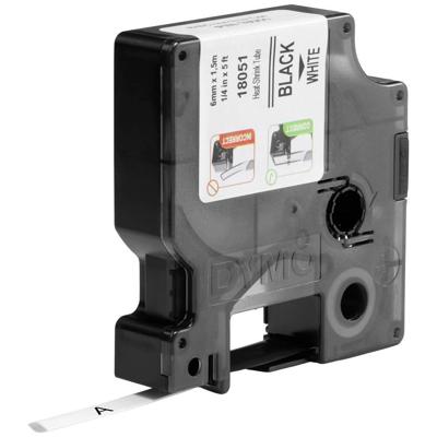 Dymo IND krimpkous zwart op wit, 6 mm x 1,5 meter label krimpkous Dymo IND krimpkous zwart op wit, 6 mm x 1,5 meter label krimpkous
