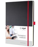Sigel SI-CO661 Notitieboek Conceptum RED Edition Hardcover A4 Zwart Lijn - thumbnail