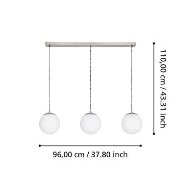 Eglo HanglampRondo met glazen bollen - 900395