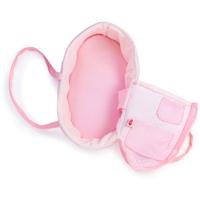 Berjuan draagtas babypop meisjes 38 cm textiel roze - thumbnail