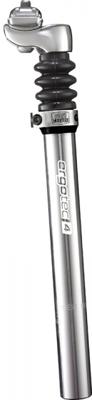 Telescopische verende zadelpen Ergotec Glide ø27.2 mm / 350 mm - zilver (4016538098408)