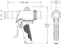 HAZET Zuig-/blaaspistool · omschakelbaar 9043N-10 · Lengte: 148 mm - thumbnail
