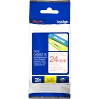 Labeltape Brother TZe, TZ TZe-252 PET Tapekleur: Wit Tekstkleur:Rood 24 mm 8 m - thumbnail