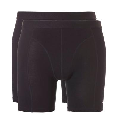 2-Pack Bamboe boxershort heren Extra lange pijpjes - Heren onderbroek extra lang - bamboe ondergoed heren - S - Zwart - Onderbroek heren - Ondergoed