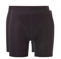 2-Pack Bamboe boxershort heren Extra lange pijpjes - Heren onderbroek extra lang - bamboe ondergoed heren - S - Zwart - Onderbroek heren - Ondergoed - thumbnail