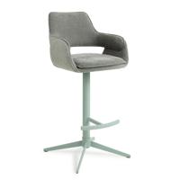 Jesper Home Barkruk 'Oketo' Draaibaar, kleur Green Midori (zithoogte 75cm) - thumbnail