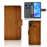 Huawei P30 Lite (2020) | Book Style Case | Donker Hout - thumbnail