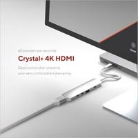 Hub USB Linq Byelements LQ49051 Wit Grijs - thumbnail