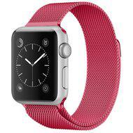 Milanese RVS bandje - Roze - Geschikt voor Apple Watch 44mm / 45mm / 46mm / 49mm - thumbnail