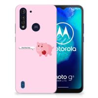 Motorola Moto G8 Power Lite Telefoonhoesje met Naam Pig Mud - thumbnail